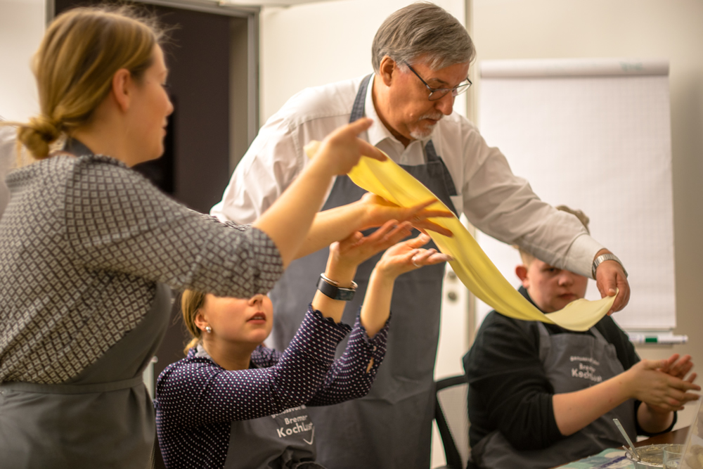 Pasta kochen in der Bremer KochLust